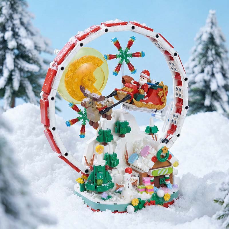 49元 哲高 创意拼装积木圣诞摩天轮-878PCS