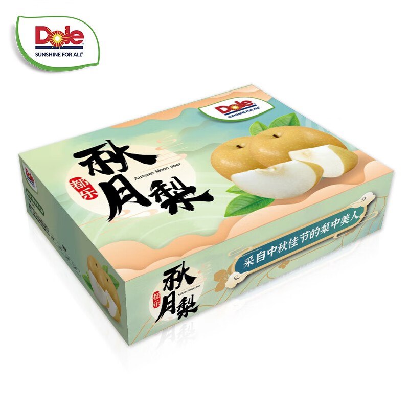 都乐Dole 秋月梨礼盒 净重1.6kg 4-6枚