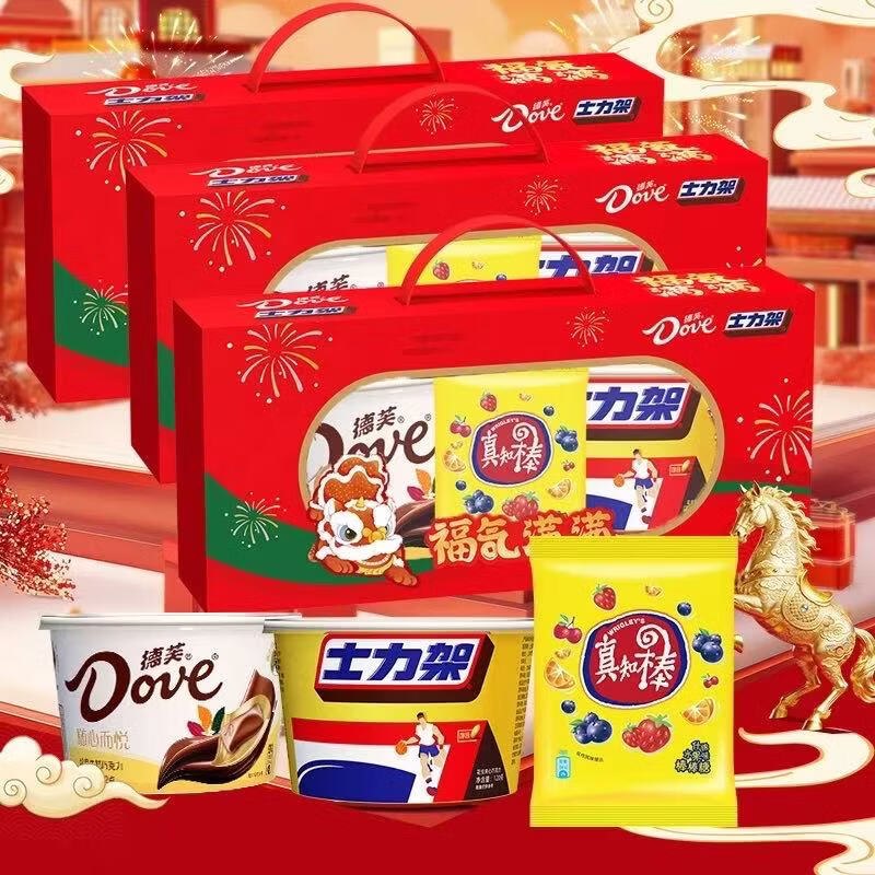 34.9/件！德芙 福气满满礼盒拍下69.9元得【432g*2盒】