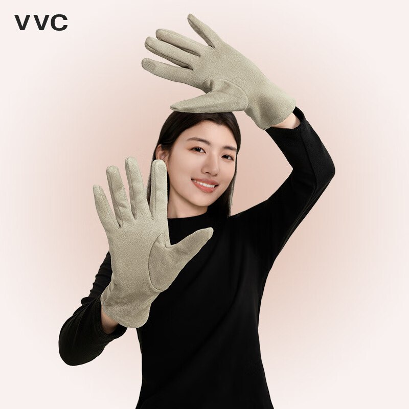 48元 VVC 加绒户外触屏保暖手套女