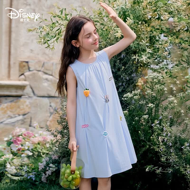 39.9元起 迪士尼 女童夏季连衣裙领 