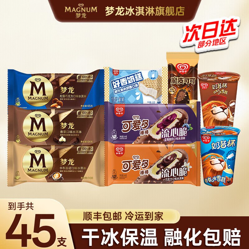 和路雪 梦龙冰淇淋全家福45支