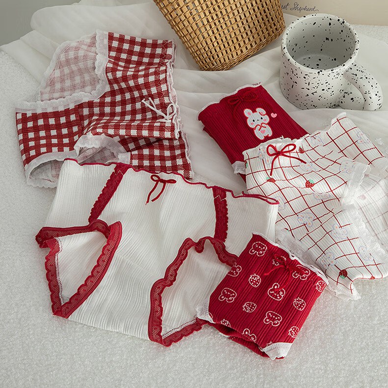 卡拉美拉 女士纯棉内裤 3条装