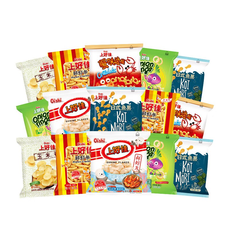 上好佳 零食组合口味随5款共42包