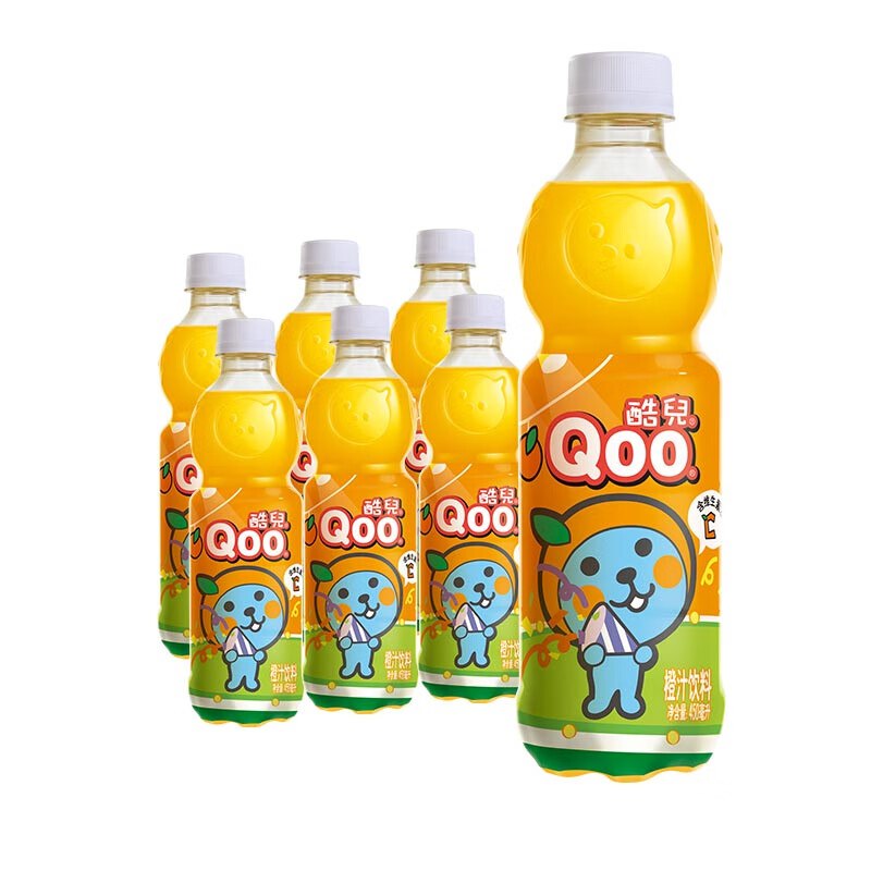 京东app首页-9.9包邮-领15-6卷9.8元 中粮酷儿橙汁450ml*6瓶